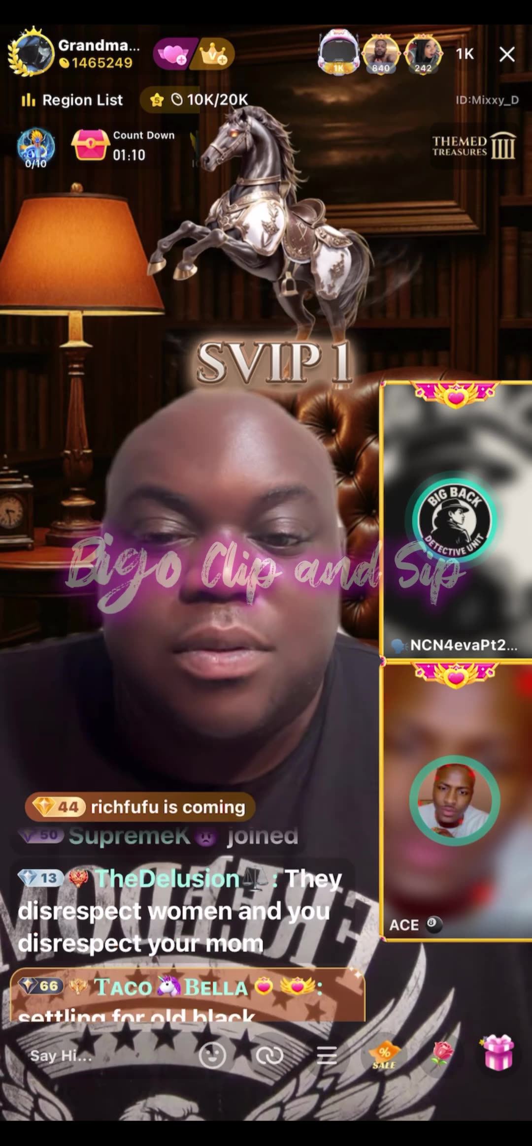 Grandma D n Ace have a conversation about TrinaB speaking bad on black women 8/1/25 #bigoclipandsip