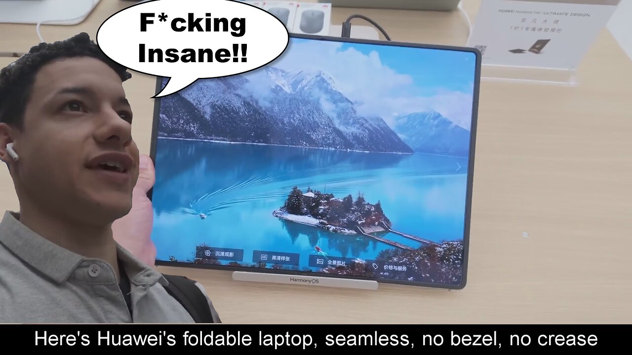 British Bloke in Shanghai check out Huaweis foldable laptop