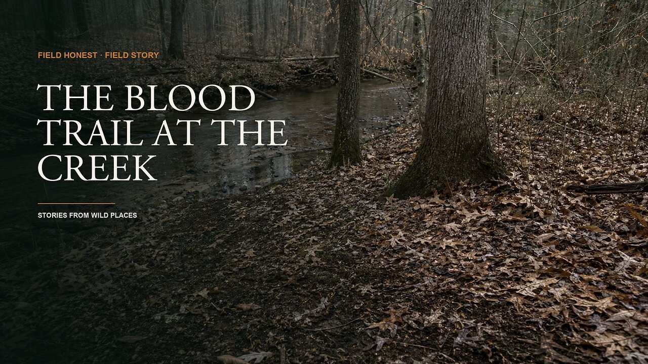 Embed Arrow Tree The Blood Trail That Goes Cold at the Creek | Field Honest