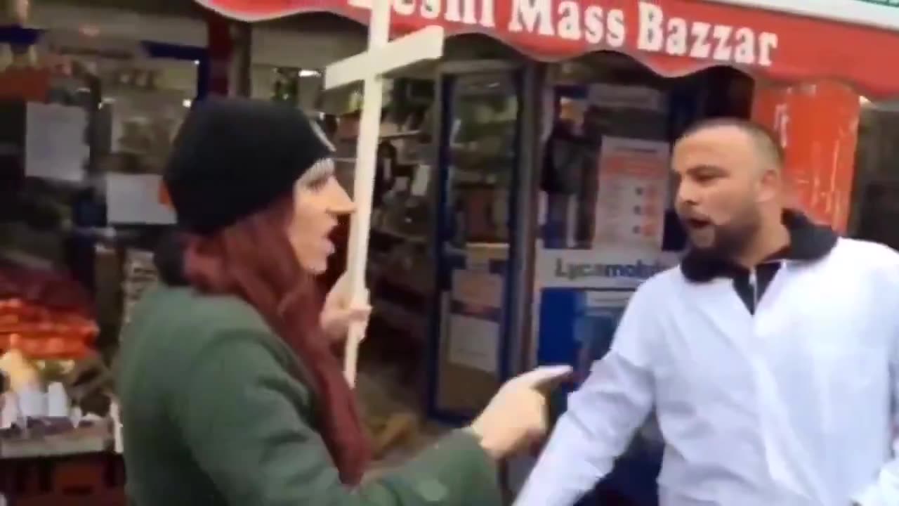 Angry Islamists say the UK is no longer a Christian country and they are now ‘taking over’.