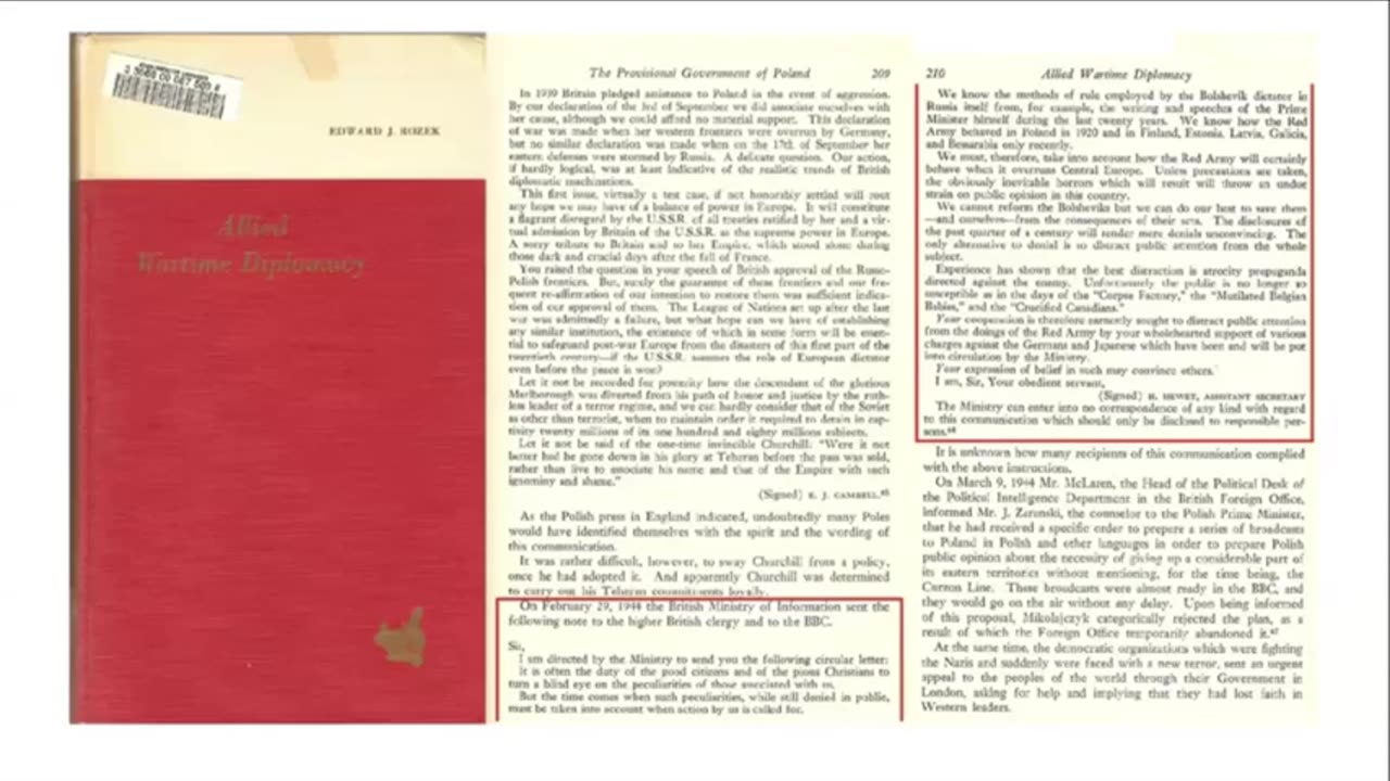Allied Wartime Diplomacy details the plan to create Atrocity Propaganda against Germany ✡