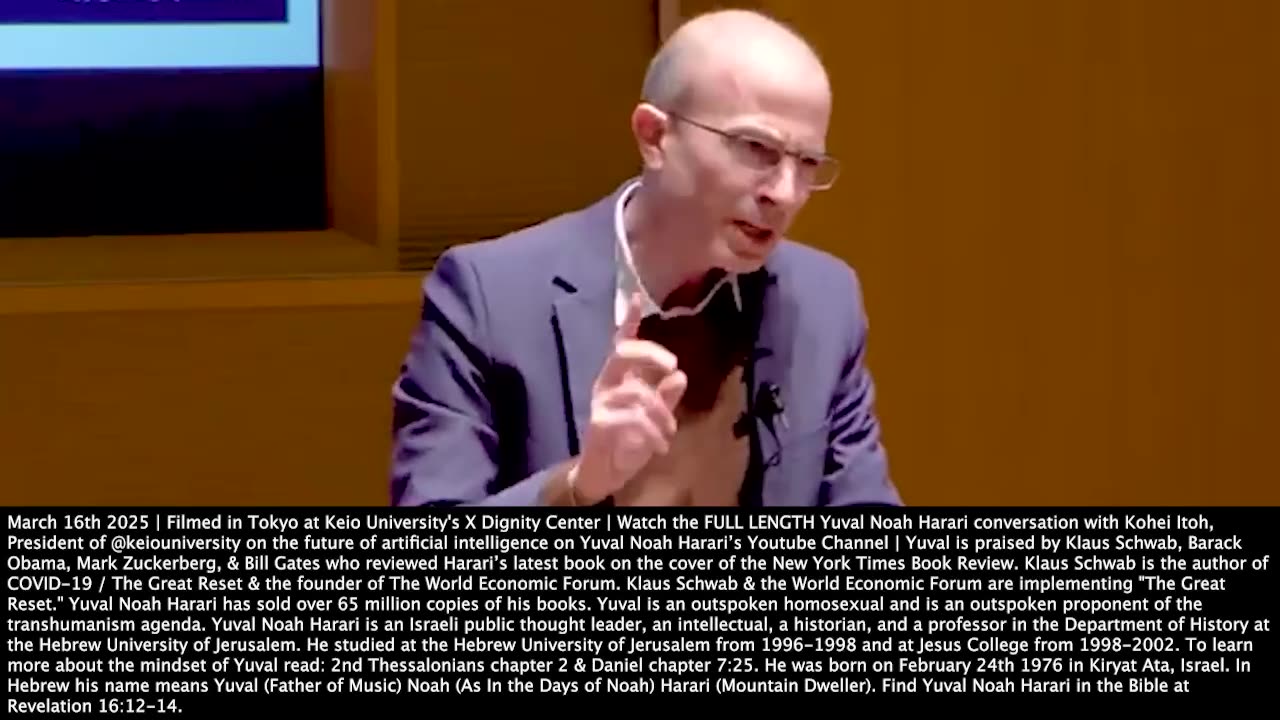 Yuval Noah Harari | Elon Musk...Firing Tens of Thousands of Human Bureaucrats...They Simply Replace Them With Digital Bureaucrats...This Is the Shift In Power from Humans to Algorithms. - March 16th 2025