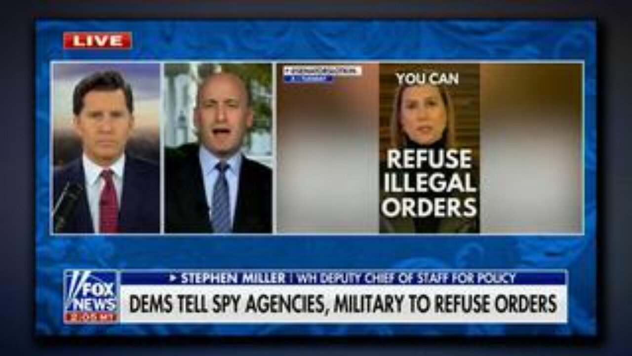 Stephen Miller DROPS THE HAMMER On Deep State Democrats Who Asked Military To Defy Trump!