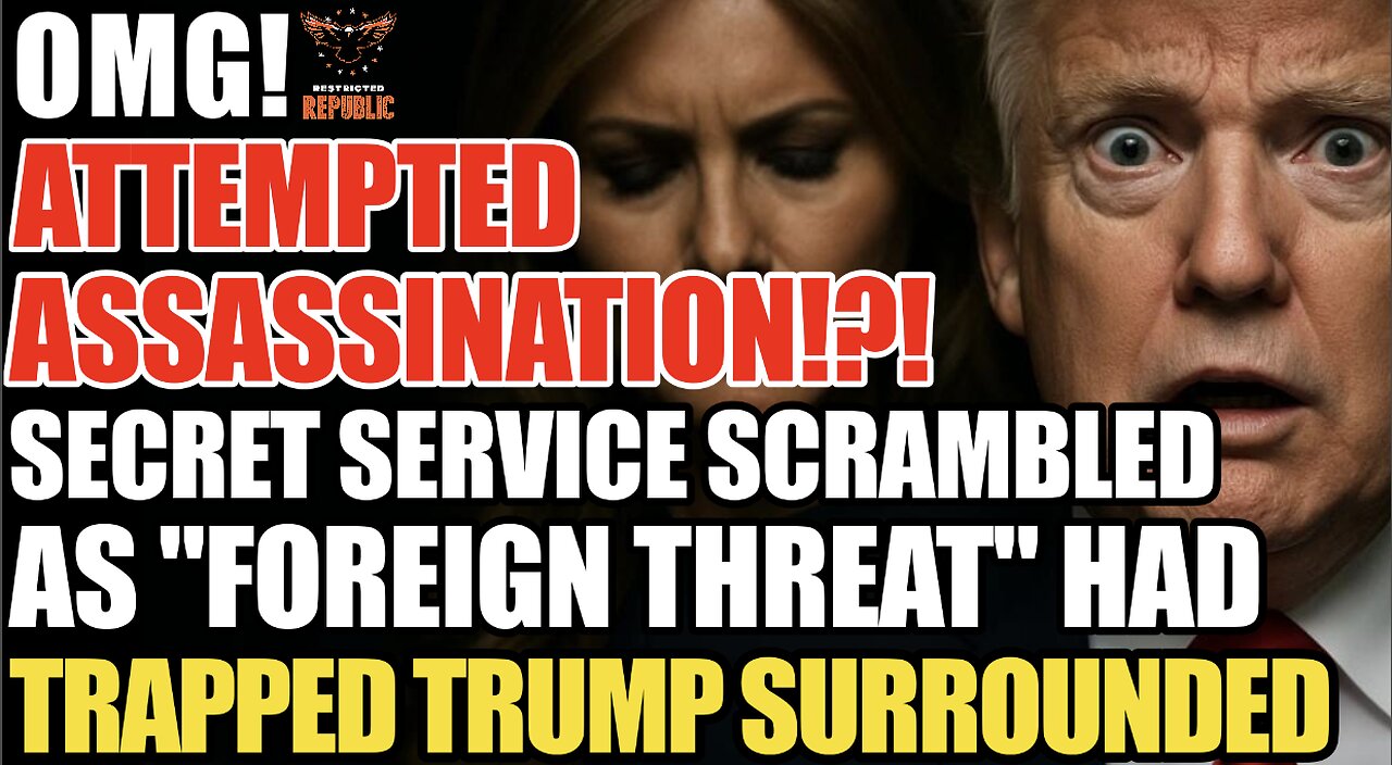 OMG! FAILED ASSASSINATION? Secret Service Scrambled as FOREIGN THREAT Had Trapped Trump Surrounded