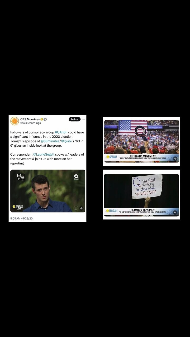 CBS Morning (9.30.20) The QANON Movement ~ with Nemos Interview