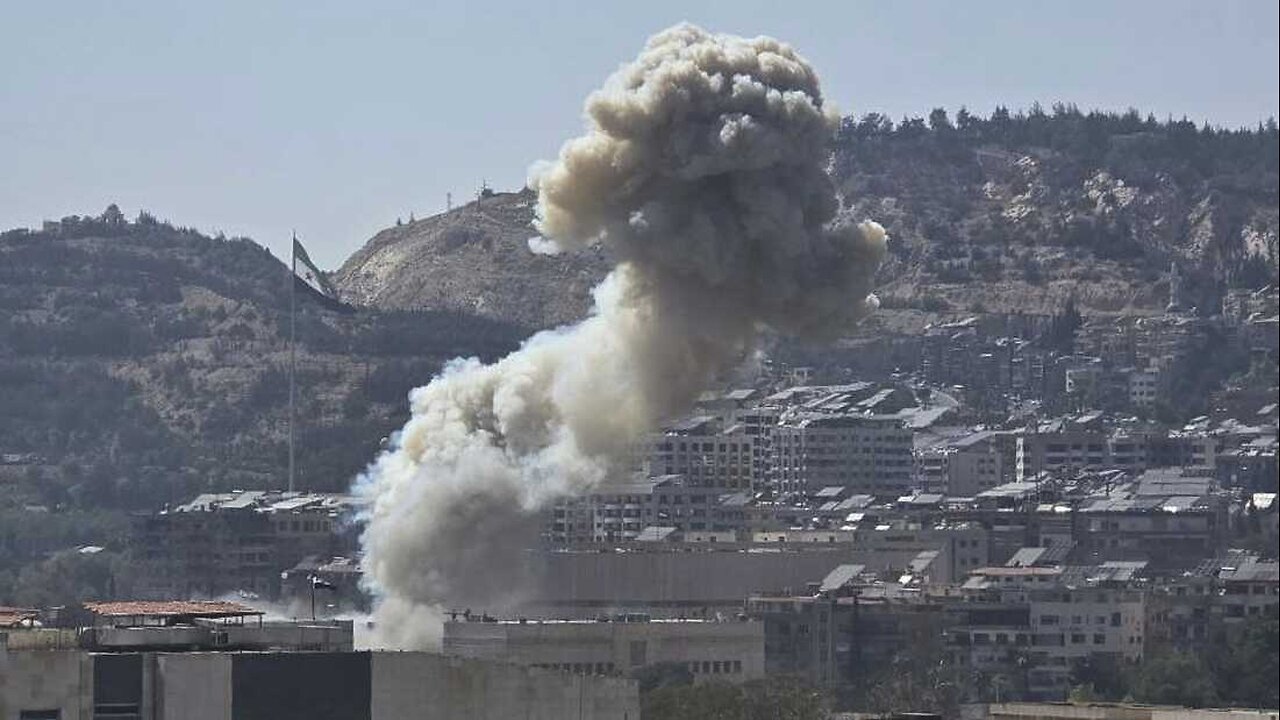 BREAKING: Israel Launches Major Airstrikes on Damascus, Strikes Military HQ & Presidential Palace