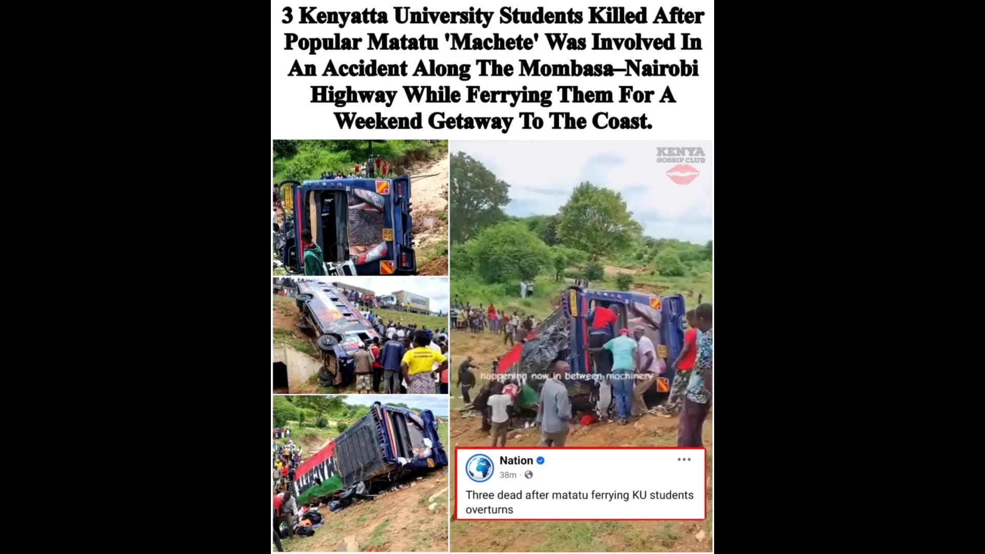 Three Students Killed In A Car Crash