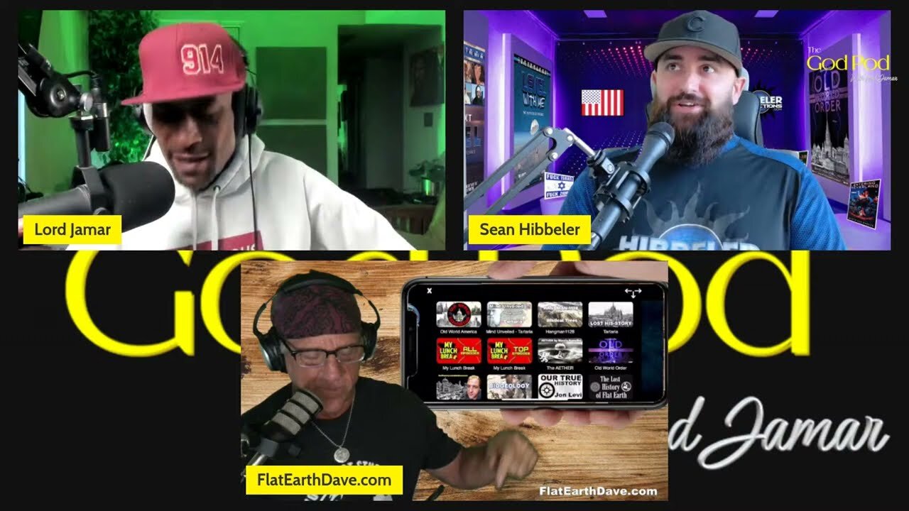 [The God Pod With Lord Jamar] Lord Jamar addresses the professor dave debacle with guests Sean Hibbeler & Flat Earth Dave. [Jan 15, 2025]