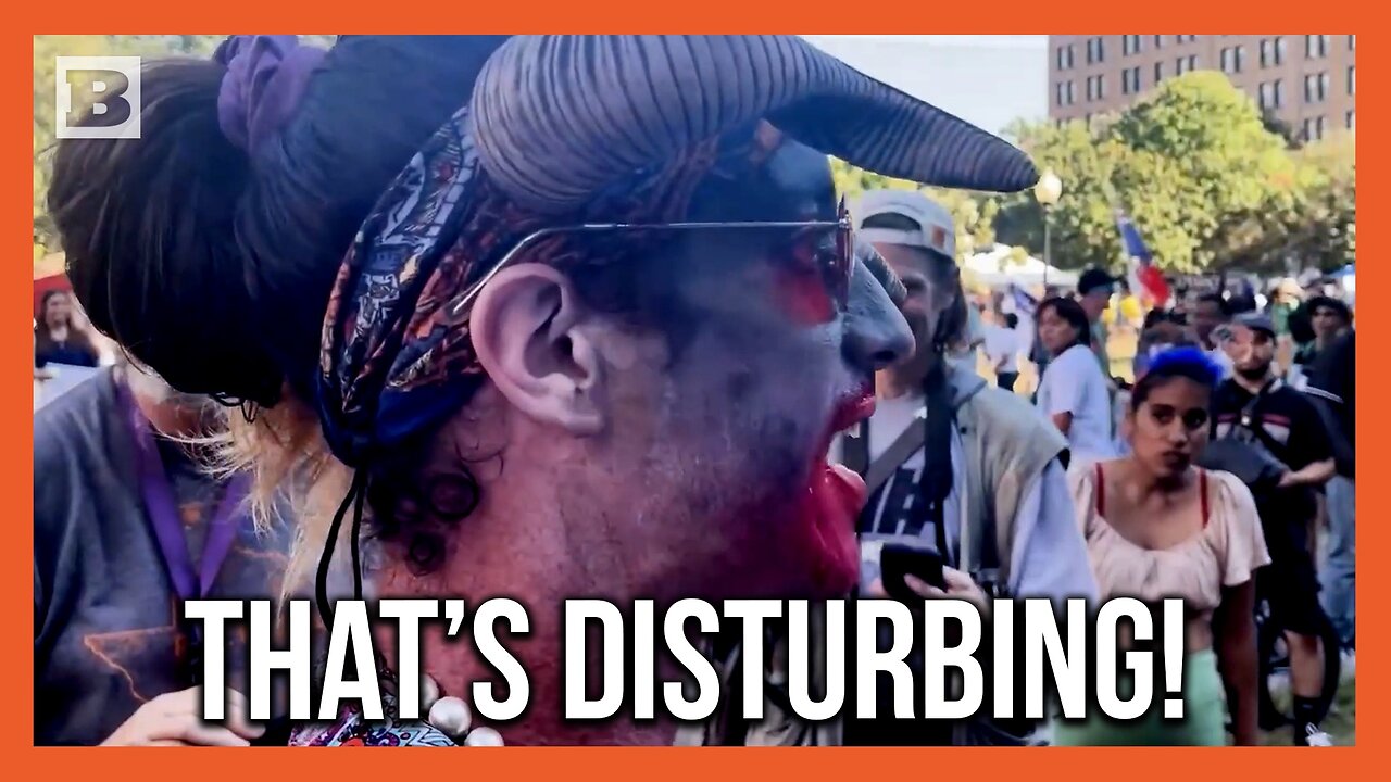 WTF Is That? Horned No Kings Protester Harasses Trump Supporters