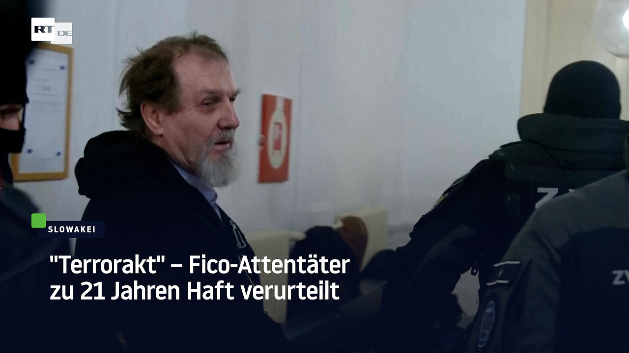 Terrorakt – Fico-Attentäter zu 21 Jahren Haft verurteilt