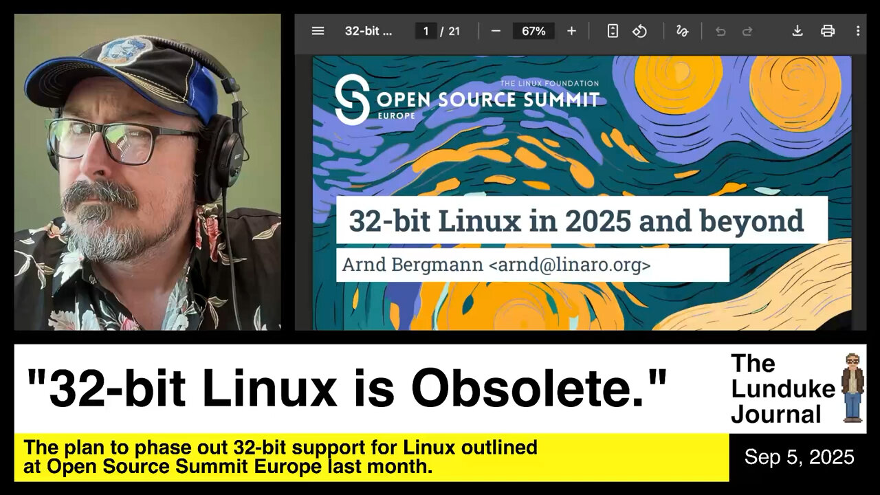 32-bit Linux is Obsolete.