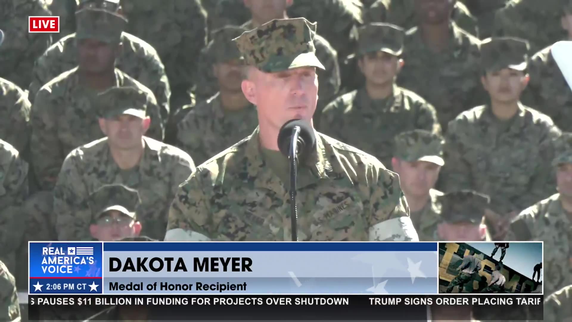 MARINES ARE ALREADY ON THE WAY