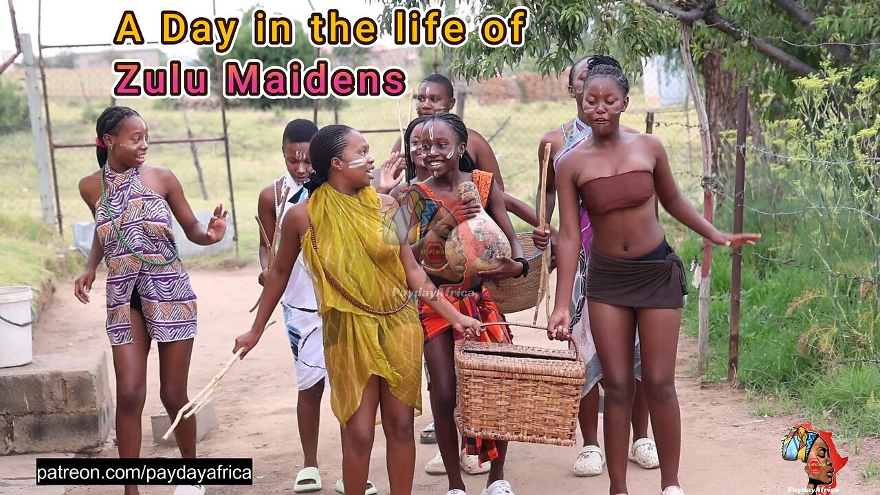A Day in the Life of Zulu Maidens | Traditional Zulu Culture & Rituals