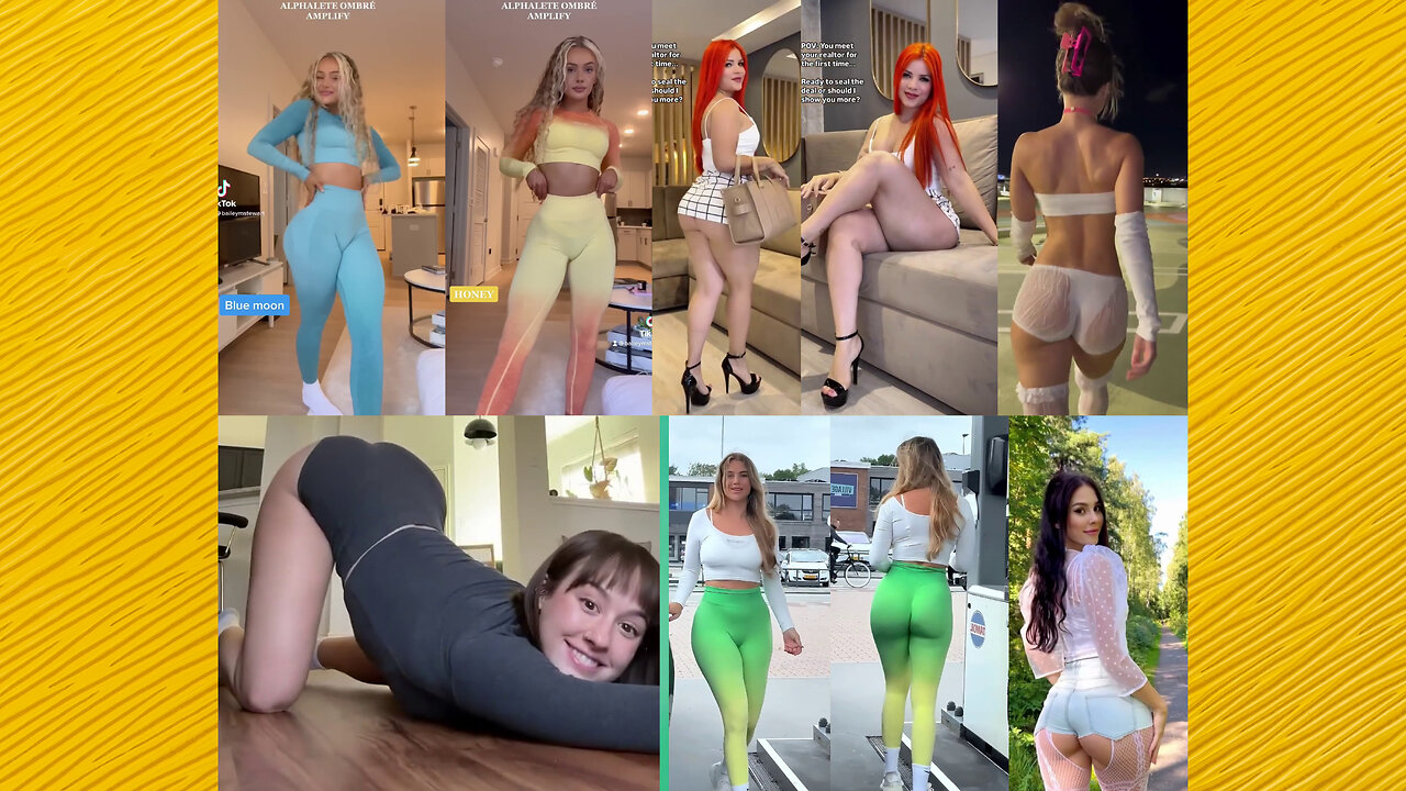 Ass compilation - Big bank tiktok challenge ❤️‍ClipchampGirls 2025