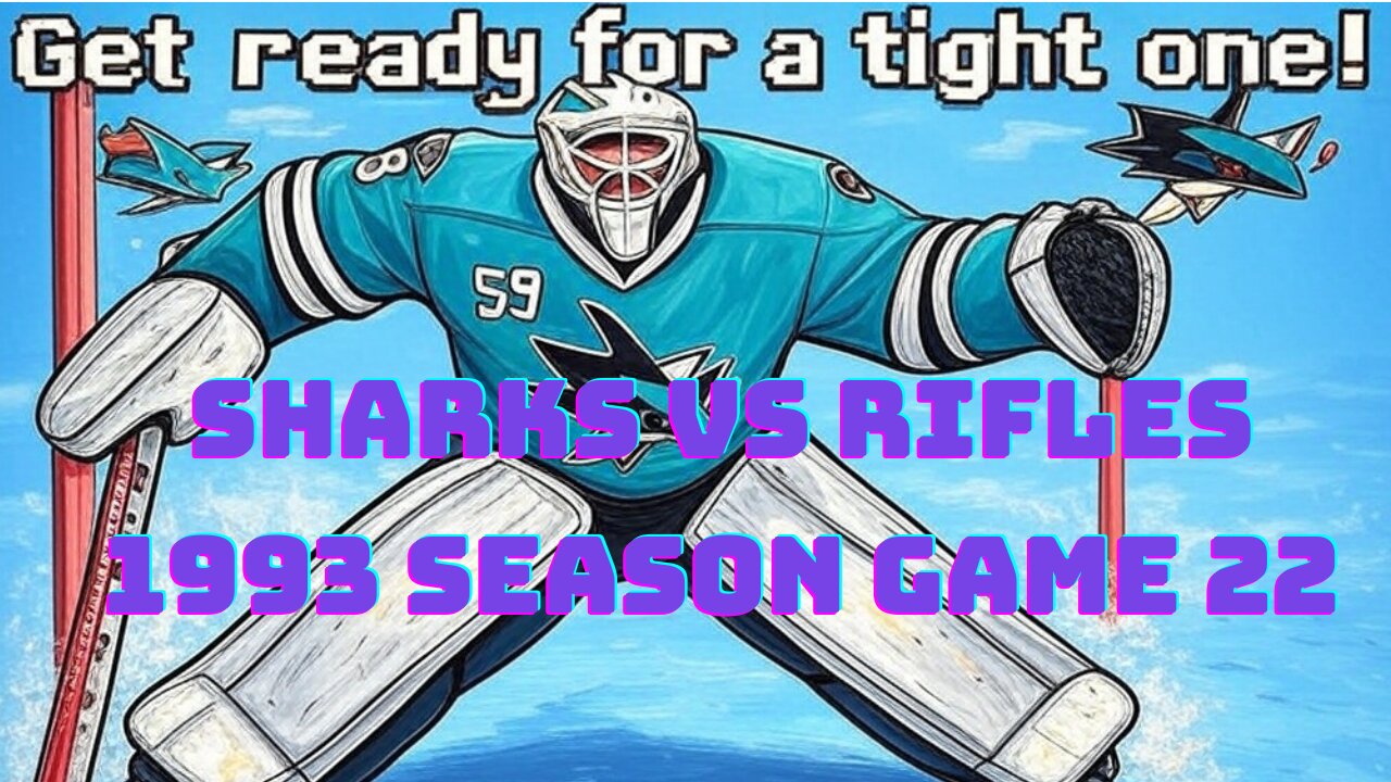 NHL 94 REIMAGINED! Sharks vs. Rifles (Custom 1993 Season) - Sega Genesis Gameplay!