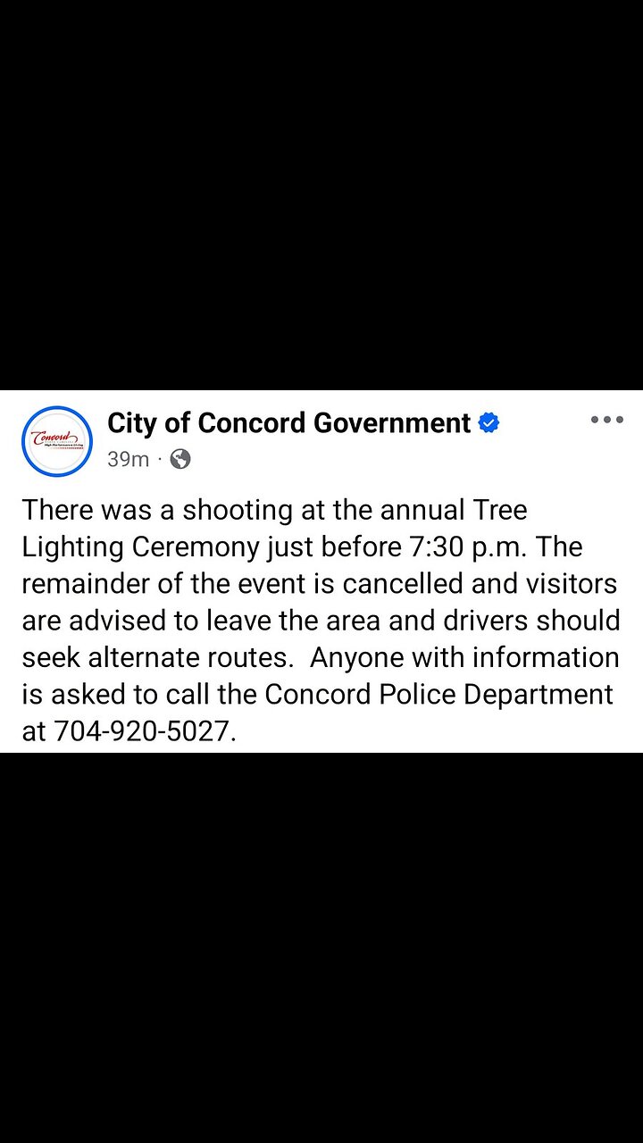 🚨🎄A holiday celebration in downtown Concord turned chaotic after shots were fired