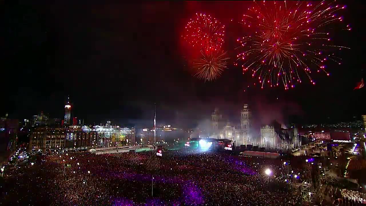 Ceremonia del Grito de Independencia 2019. Presidente de México, Andrés Manuel López Obrador