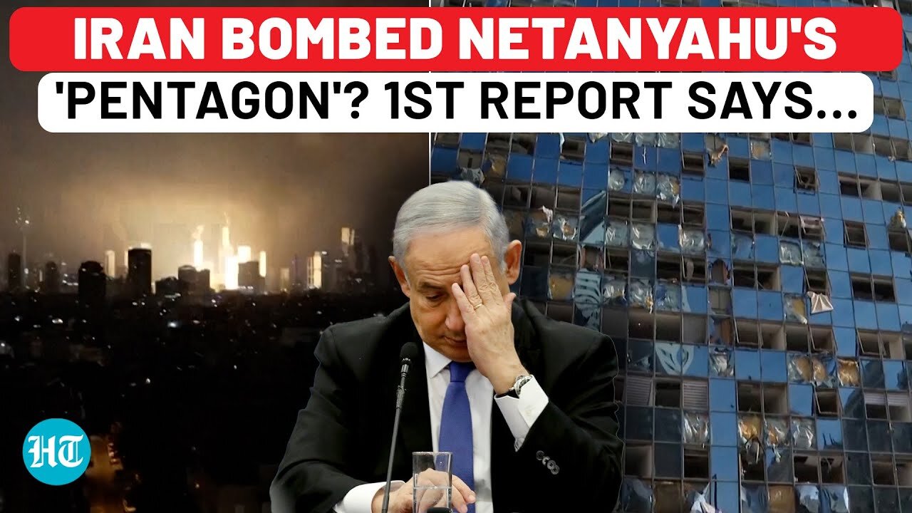 Israels Pentagon Finally Exposed? Irans Missiles Strike Just Meters from IDF HQ, 1st Report Out