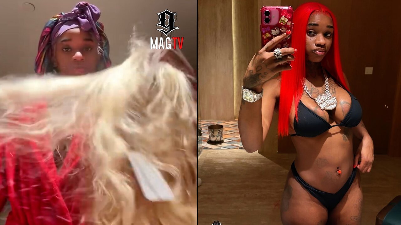 Sexyy Red Colors & Installs Her Own Wig During Dominican Vacation! ๐๐ฝโโ๏ธ