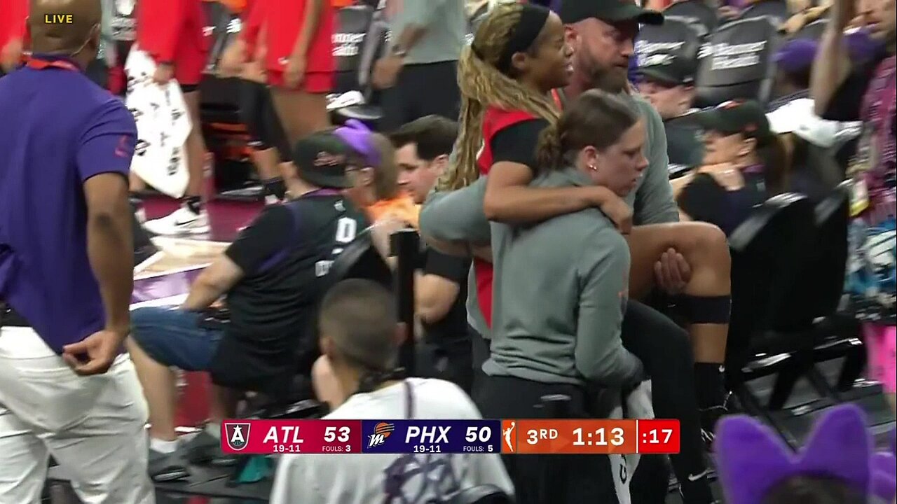 💔 Jordin Canada CARRIED OFF, Injured | Phoenix Mercury vs Atlanta Dream WNBA womens basketball