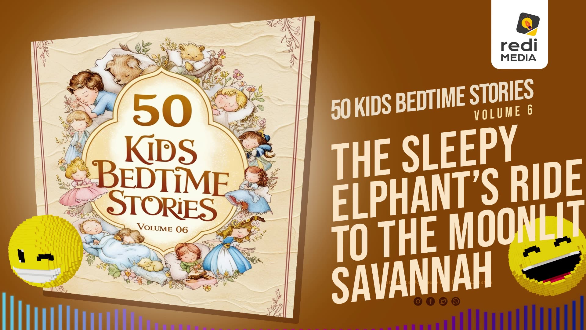 Vol6.S50. The Sleepy Elephant’s Ride to the Moonlit Savannah