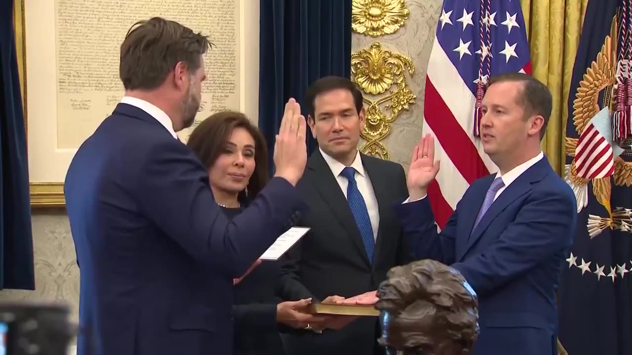 Vice President JD Vance swears in Sergio Gor as U.S. Ambassador to India