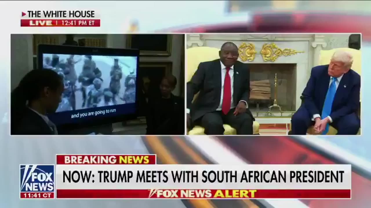 BREAKING: President Trump brings a TV into the Oval Office in ...