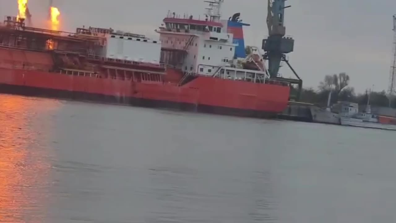 πΊπ¦πΉπ·π·π΄ Shahed attack on a Turkish ship carrying gas, which belongs to a private company,