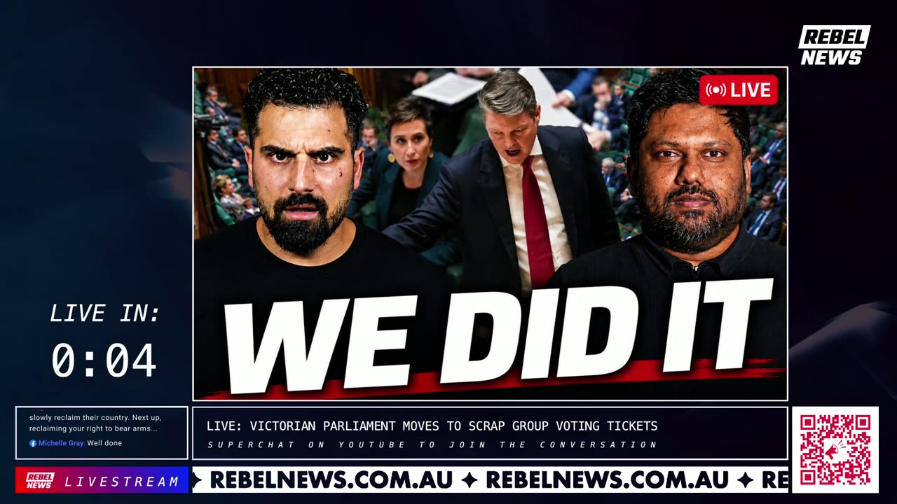 🚨We did it! WATCH LIVE as Parliament scraps Victorias rigged voting system