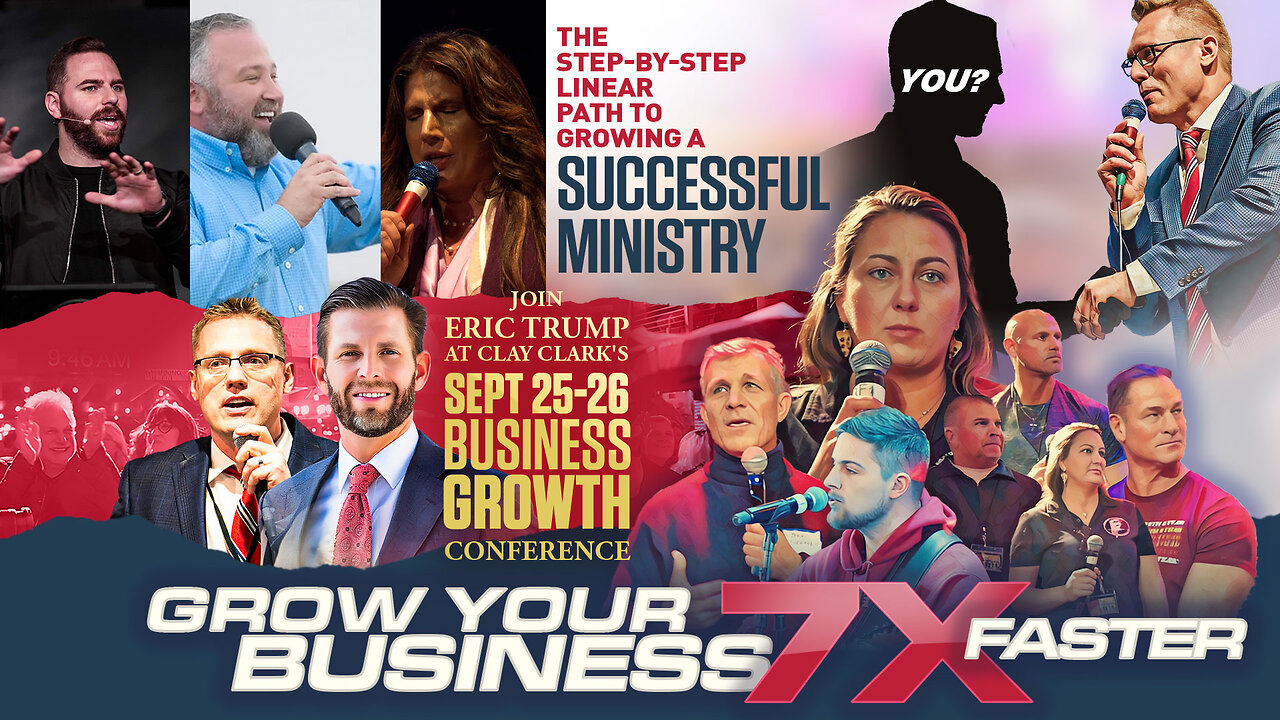 MInistry | How to Grow a Successful Ministry + The Step-By-Step Linear Path to Growing a Successful Ministry + Celebrating 7 Clay Clark Client Success Stories + Join Eric Trump At Clays Sept. 25-26 Business Conf (62 Tix remain)