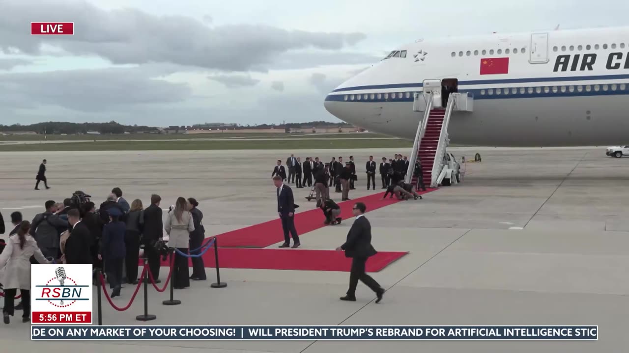 The Red Carpet is Rolled Out for President Xi Jinping of China - 09/23/26 thumbnail