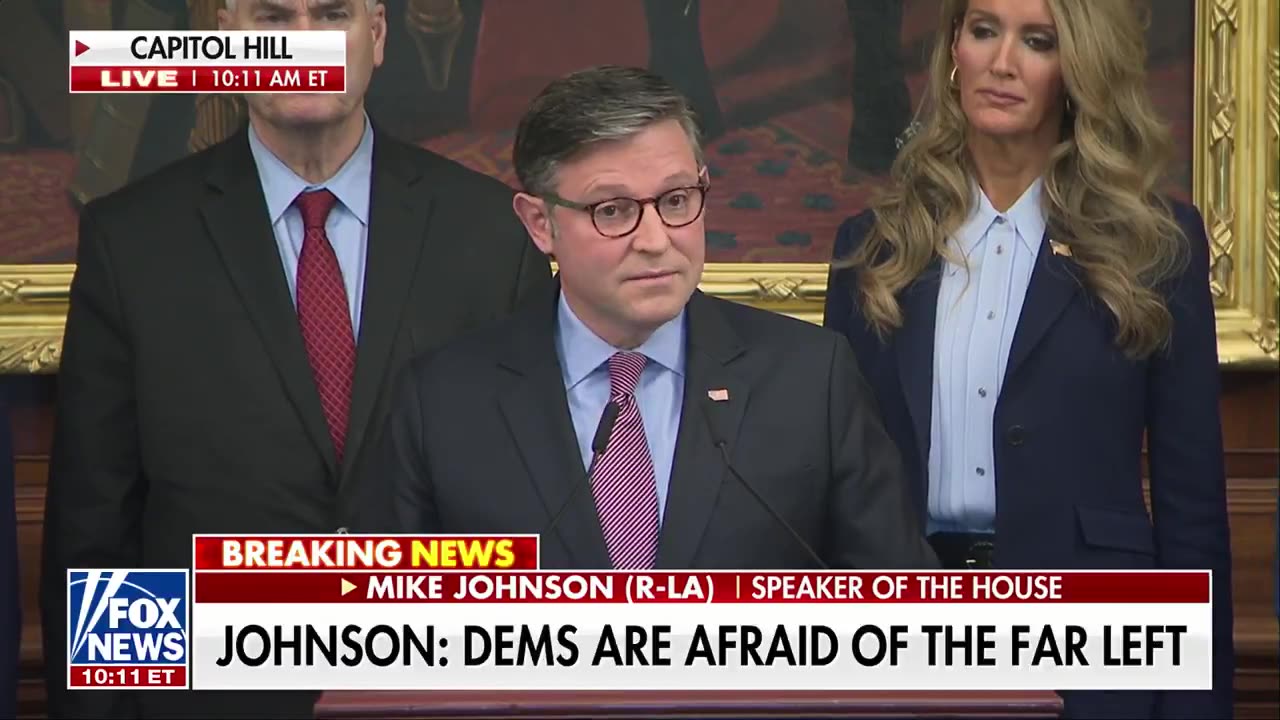 Speaker Johnson What were witnessing is truly the end of the Democratic Party