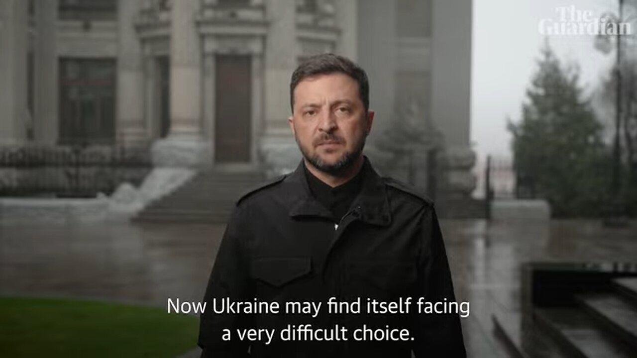 Zelenskyy warns of most difficult moment in history amid pressure to accept US plan