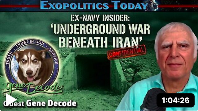 Iran War a smokescreen for liberating tunnels & DUMBs filled with portals, giants & ancient tech