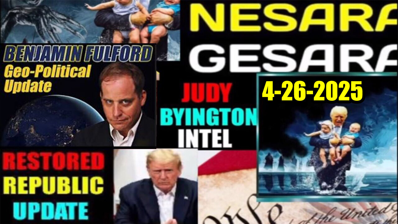 Judy Byington Update 4.26.25 - Trump Just dropped BOMBSHELL ~ This Changes EVERYTHING