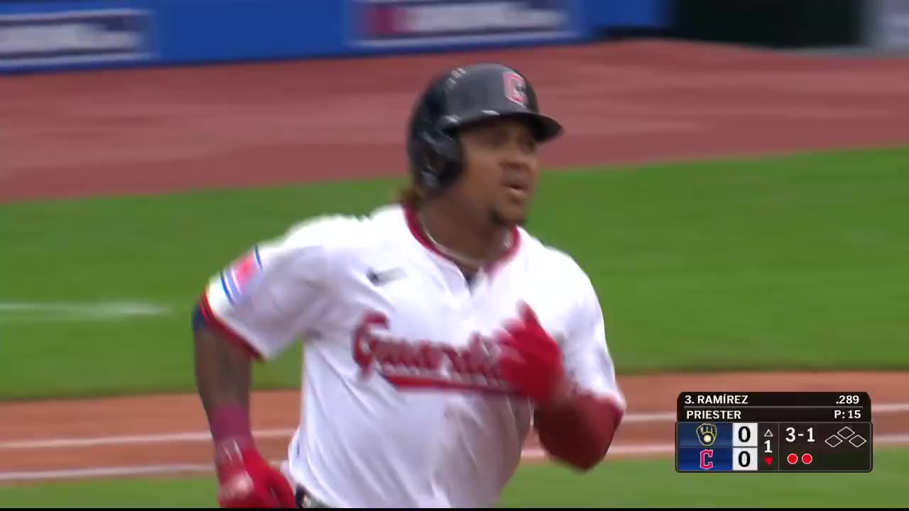MLB Josรฉ Ramรญrez gets the @CleGuardians on the board early with his 7th homer of the season ๐