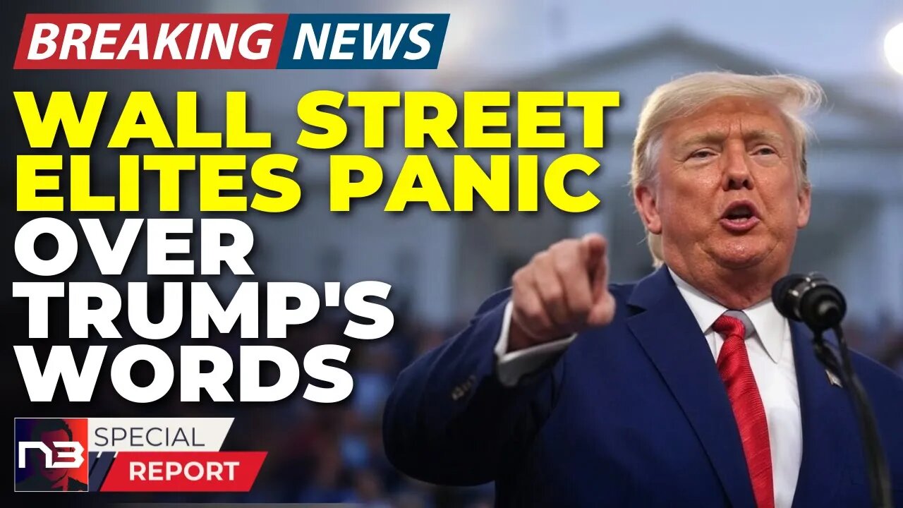 🚨BREAKING: Trumps 9-Word Bombshell Has Wall Street TREMBLING — Insiders Rushing To Sell EVERYTHING