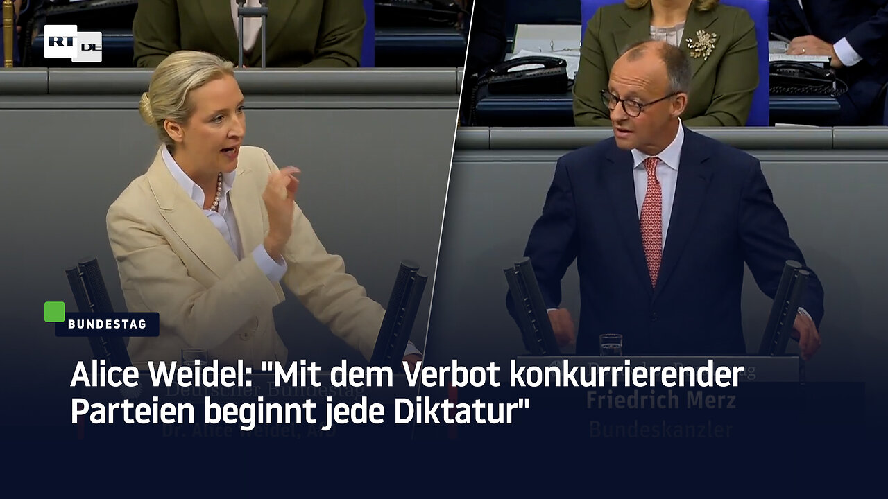 Alice Weidel: Mit dem Verbot konkurrierender Parteien beginnt jede Diktatur
