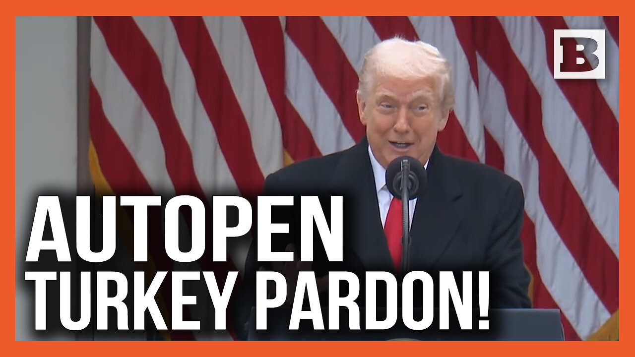 INVALID! Trump Jokes Bidens Turkey Pardon Last Year Was by Autopen