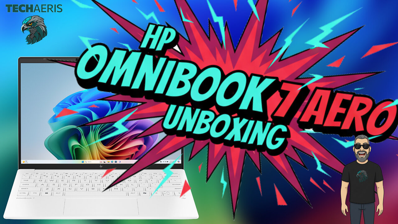 HP OmniBook 7 Aero Unboxing 13.3 Glacier White