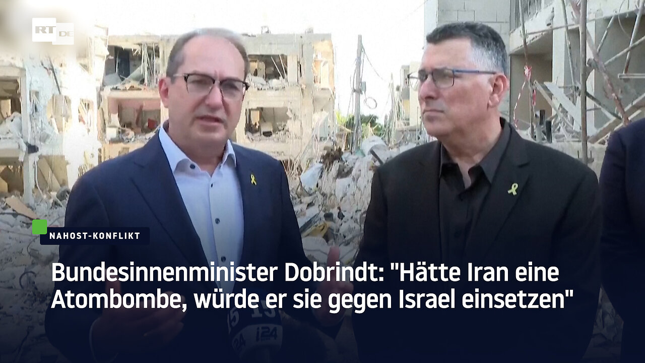 Bundesinnenminister Dobrindt: Hätte Iran eine Atombombe, würde er sie gegen Israel einsetzen