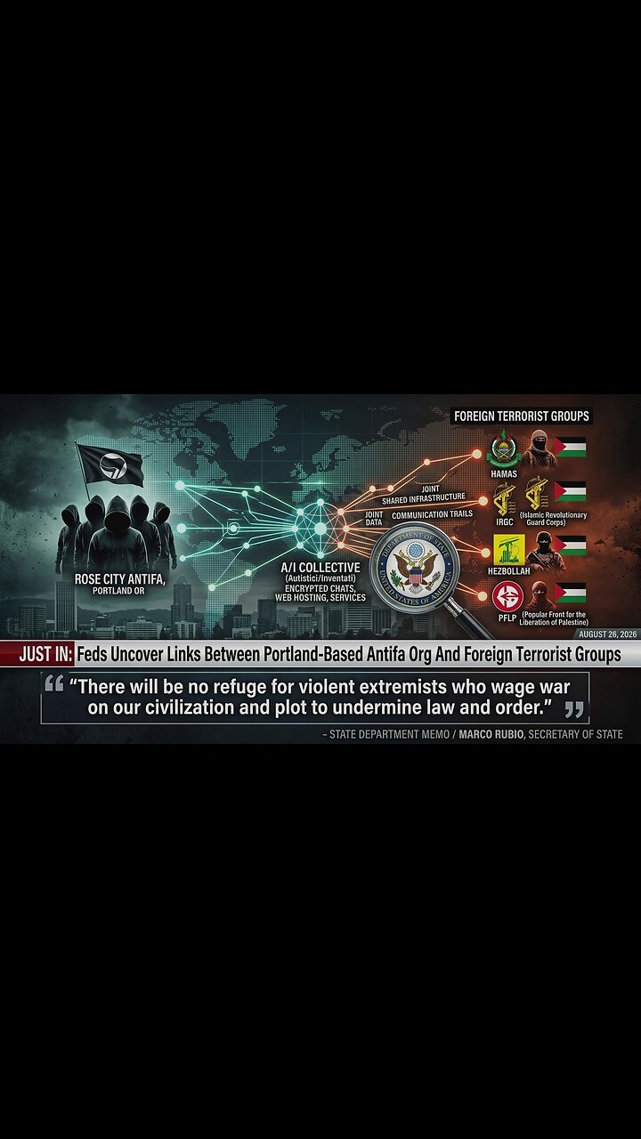 BREAKING: Feds Uncover Links Between Portland Antifa and Foreign Terrorist Groups thumbnail