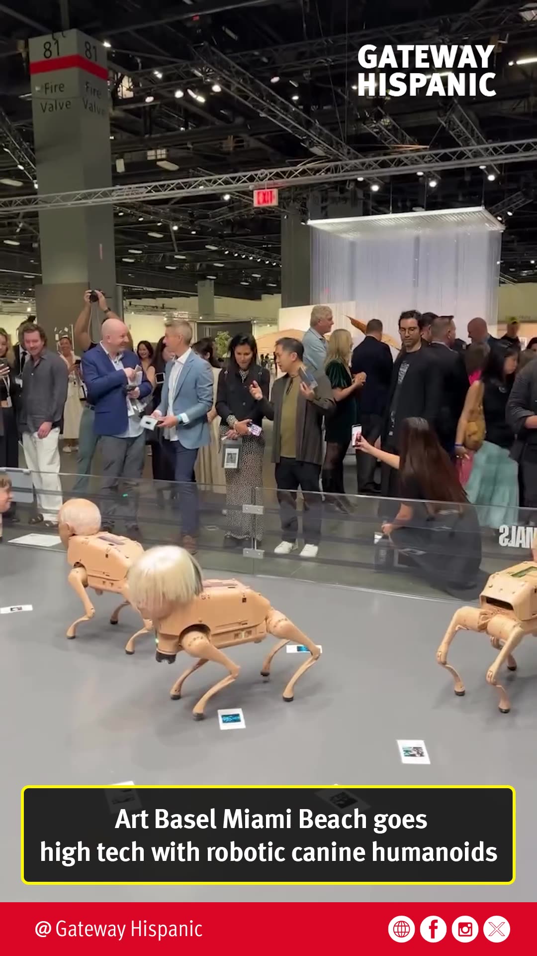 Art Basel Miami Beach goes high tech with robotic canine humanoids