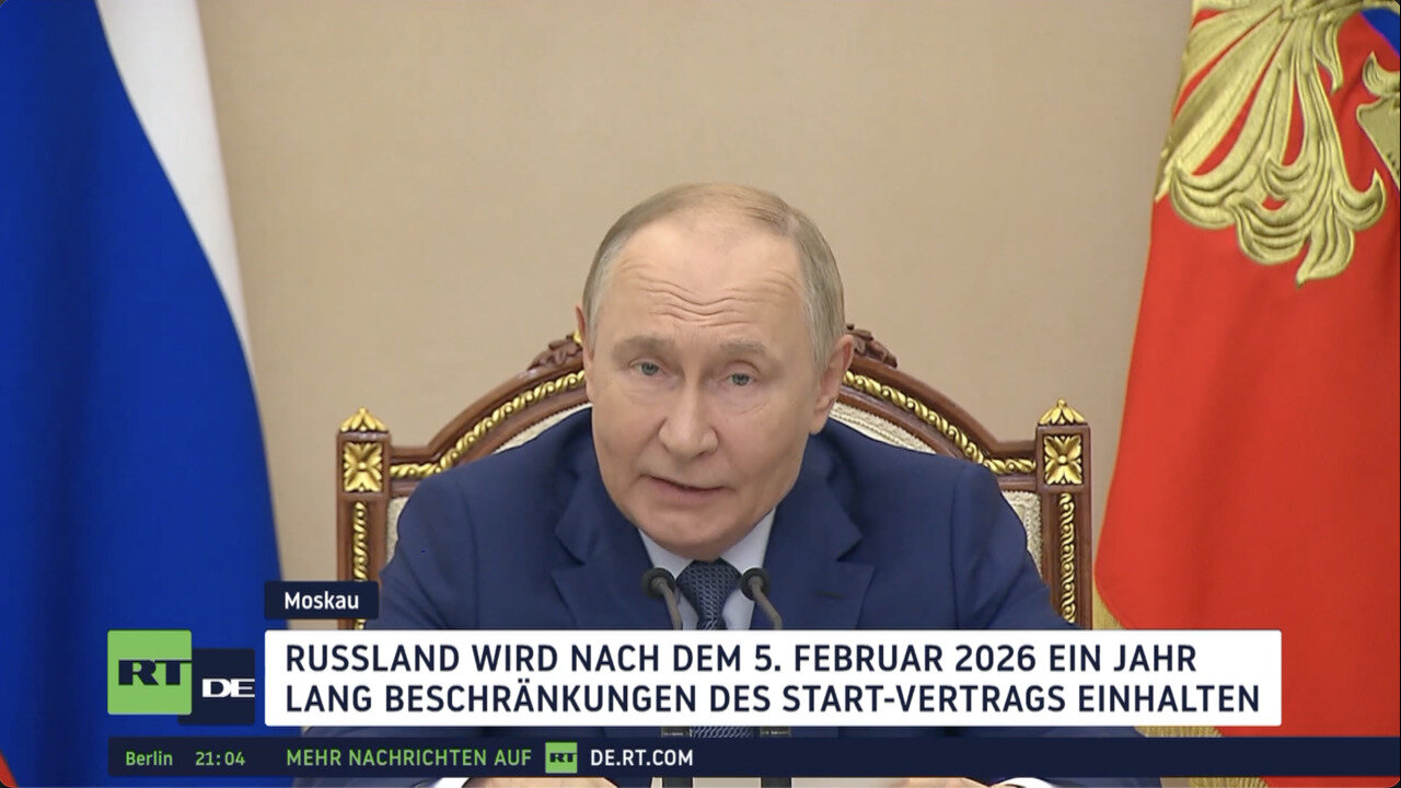 Putin: Russland wird New-START-Vertrag ein Jahr nach Ablauf weiterhin beachten