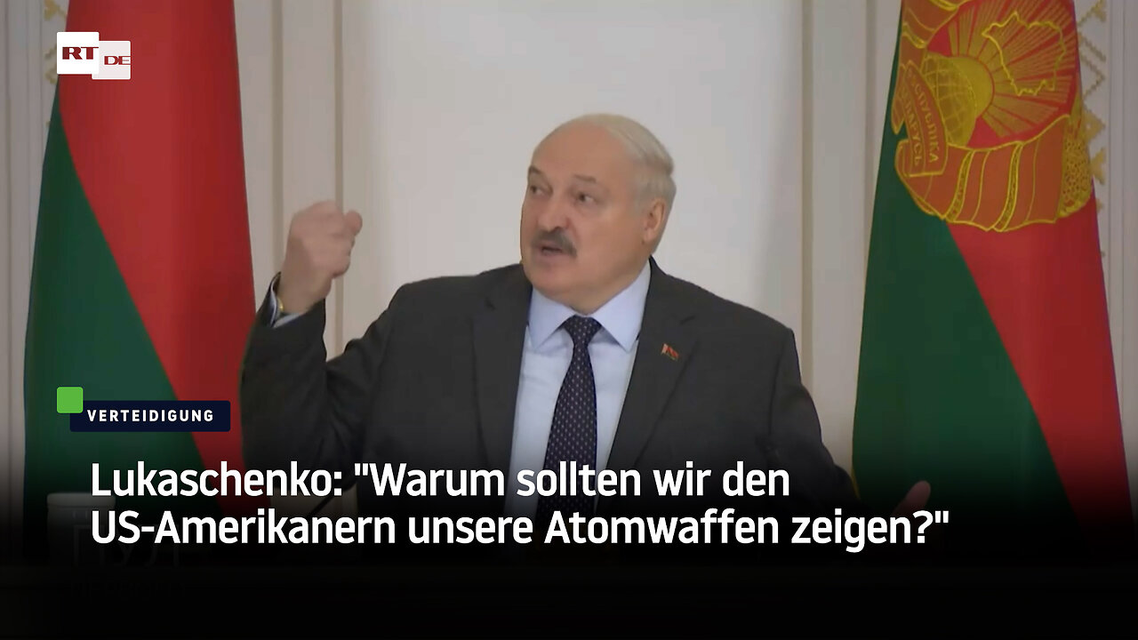 Lukaschenko: Warum sollten wir den US-Amerikanern unsere Atomwaffen zeigen?