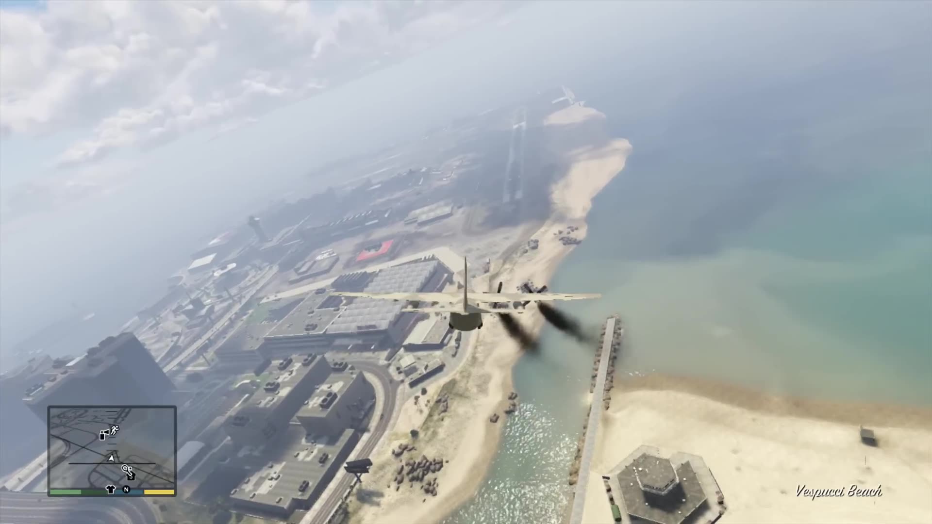 GTA V: Stealing the C-130 from Fort Zancudo Military base