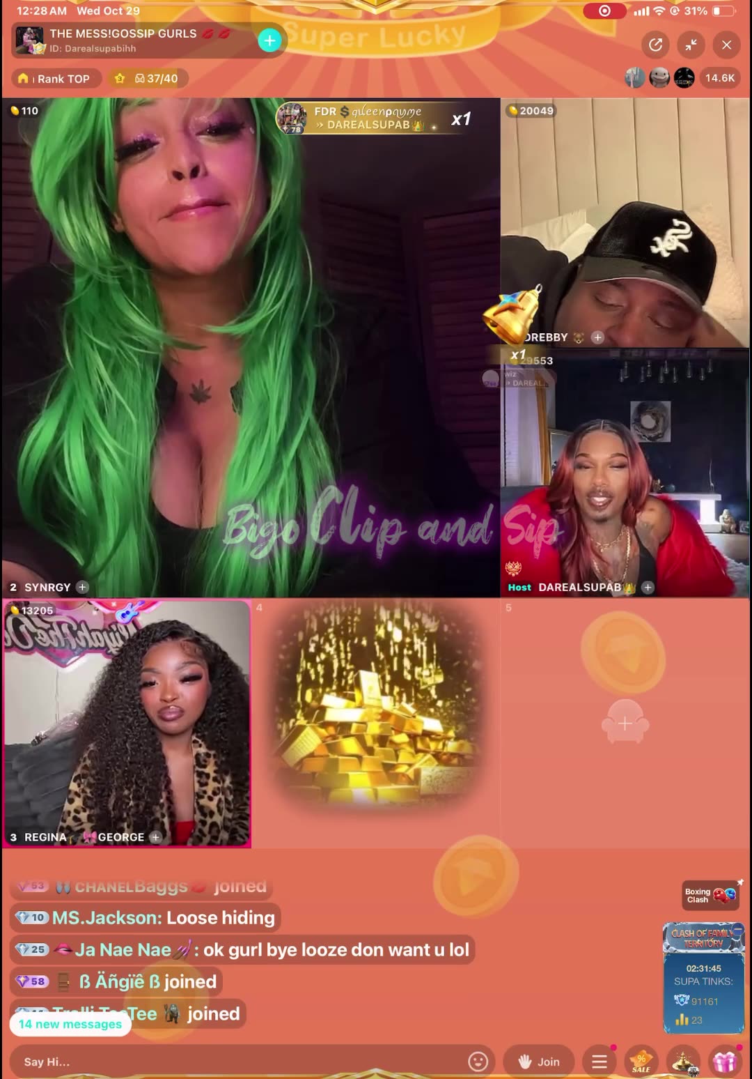 Gossip Gurls segment ft SYNRYG alledgedly exposing Looze w/no receipts 10/28/25 #bigoclipandsip