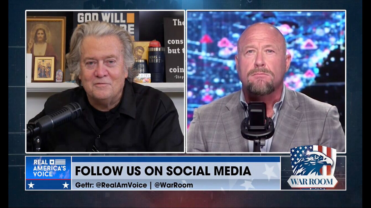 Steve Bannon w/ Alex Jones - Whats Going On With Kash & Bongino