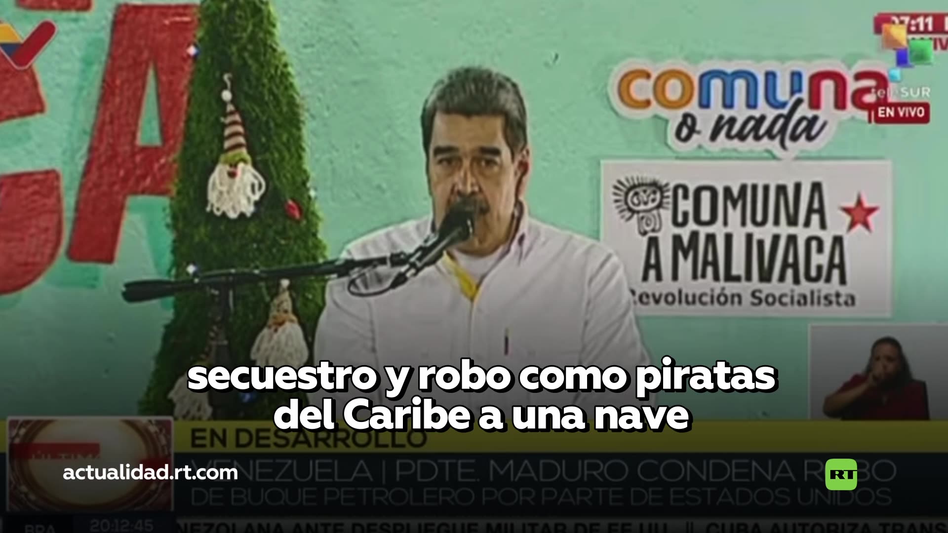 Piratas del Caribe: Maduro condena el robo de petrolero por EE.UU.