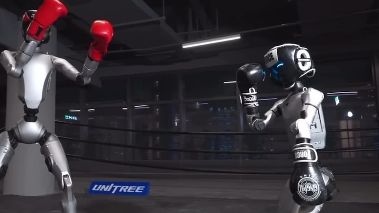 Chinas Unitree Robotics unveils H2’s (its six-foot humanoid robot) boxing skills.